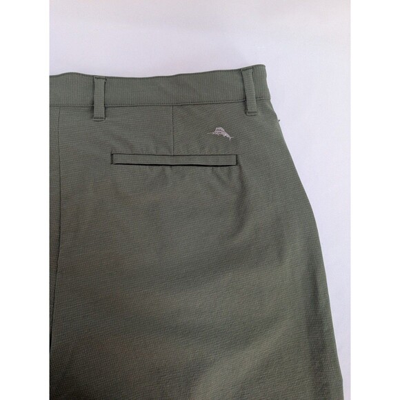Tommy Bahama Mens Green Chino Shorts Sz 36 Performance Stretch Golf - Picture 5 of 7